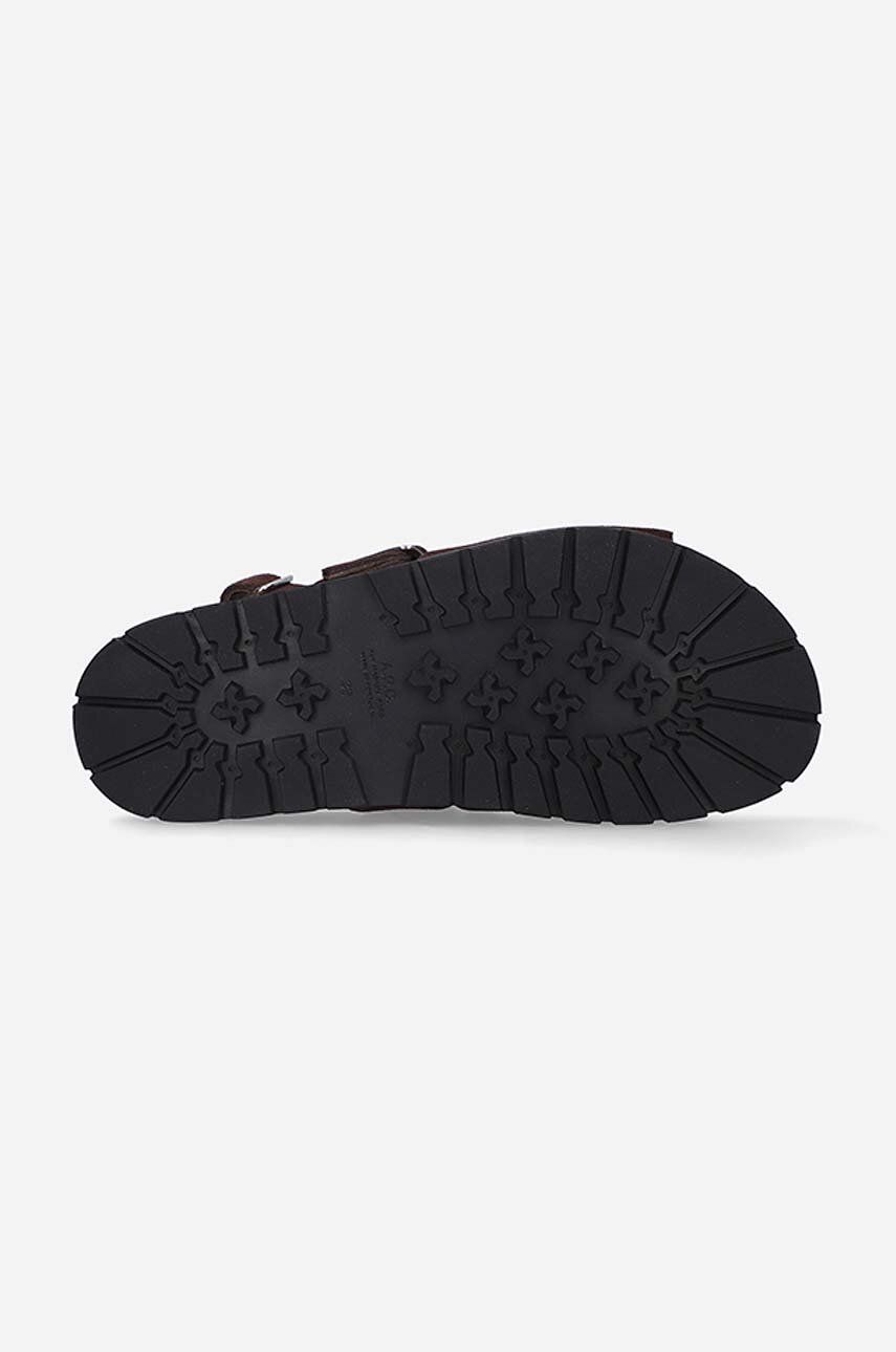 Кецове и обувки A.P.C. Sandals Noe Кафяво | PXBAH.F51056, 1