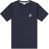 Тениска NORSE PROJECTS Johannes Chain Stitch Черно | N01-0648-7004, 1