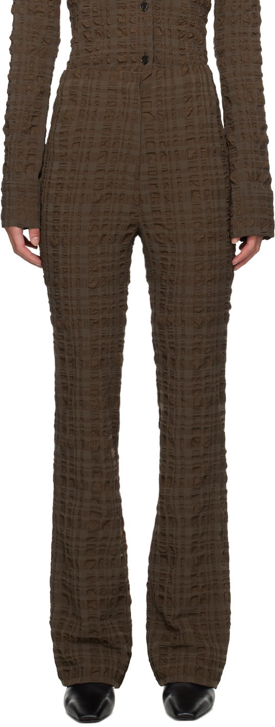 Панталони Nanushka Juna Trousers Кафяво | NW24RSPA01178, 0
