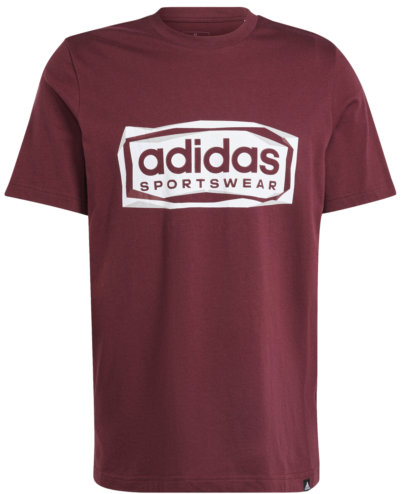 Тениска adidas Performance Sportswear Folded Graphic Бургунди | im8303, 1