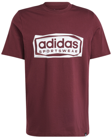 Тениска adidas Performance Sportswear Folded Graphic Бургунди | im8303, 1