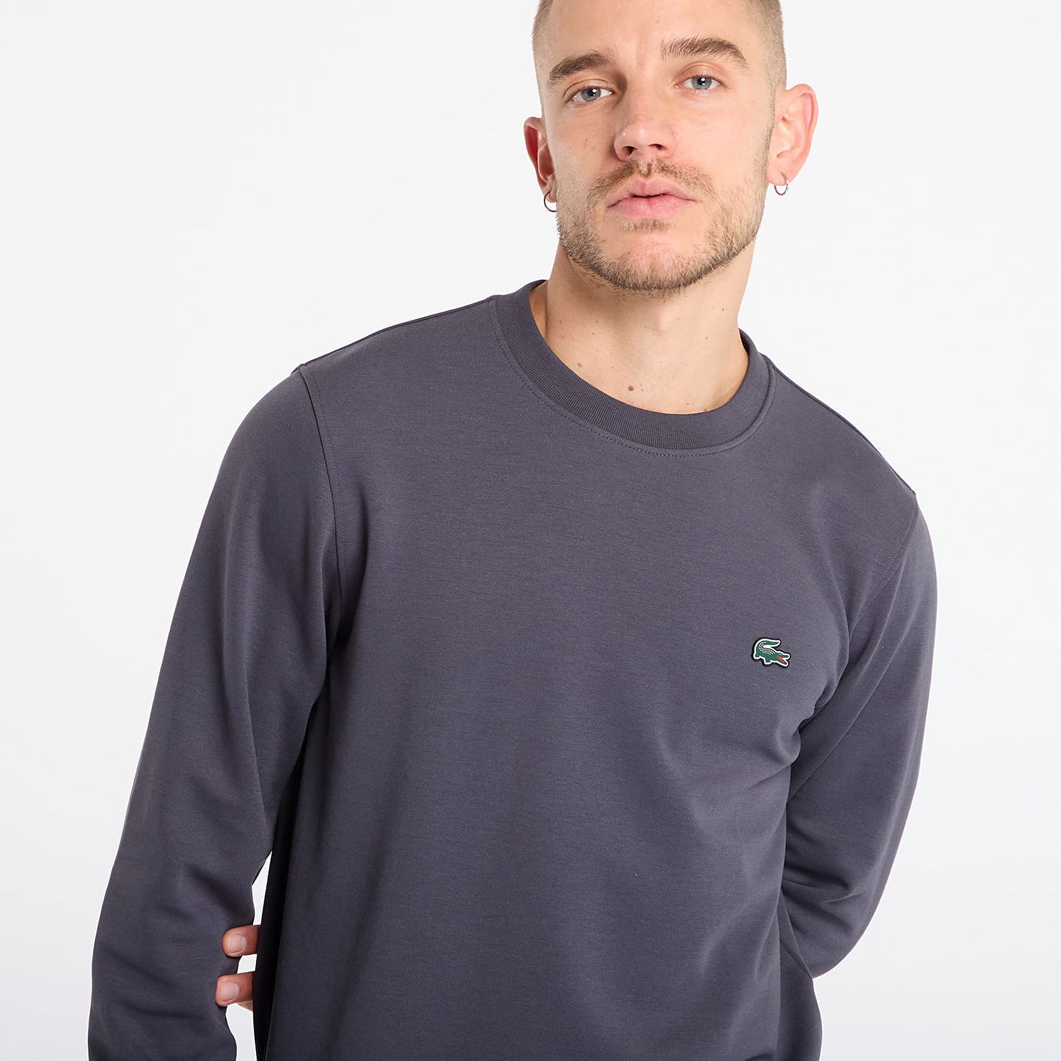 Суитчър Lacoste Classic Crewneck Sweatshirt XL Сиво | SH5127 S5T, 1