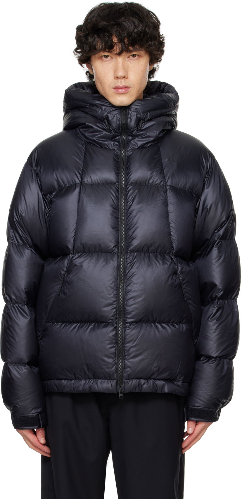 Пухо яке Goldwin Down Jacket With Hood Черно | GM24312