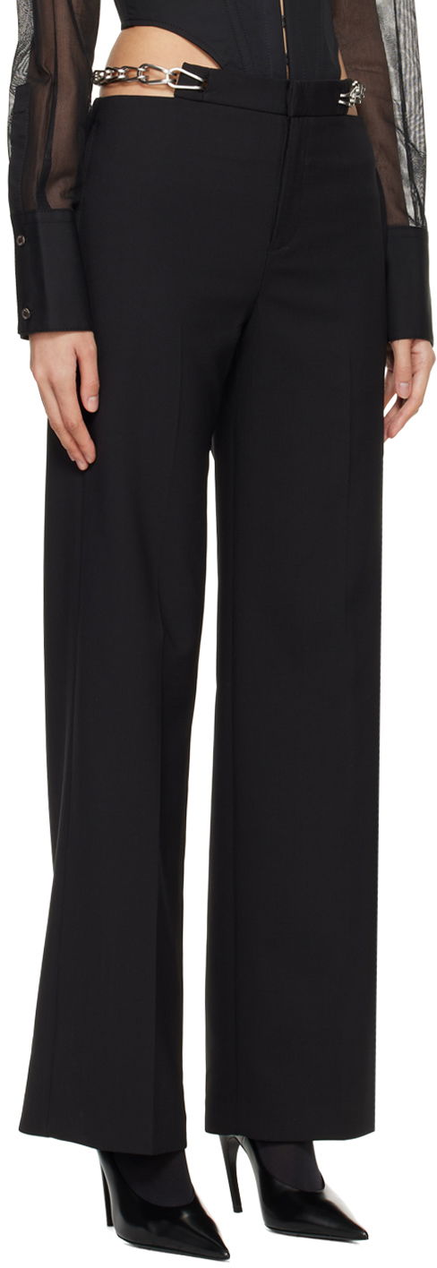 Панталони Dion Lee Chain Link Detail Trousers Черно | C2181PS24, 1