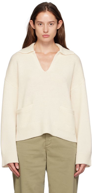 Пуловер rag & bone rag & bone Danica Polo Sweater Бяло | WAS24F003CA03, 0