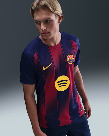 Фланелка Nike FC Barcelona Home Stadium Short Sleeve Jersey 2025/26 Синьо | hj4590-456, 3
