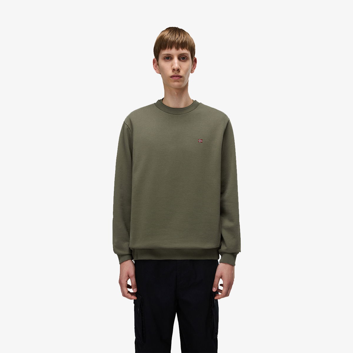 Суитчър Napapijri Napapijri Balis Crew Sweatshirt Зелено | NP0A4FQWG0A1, 1