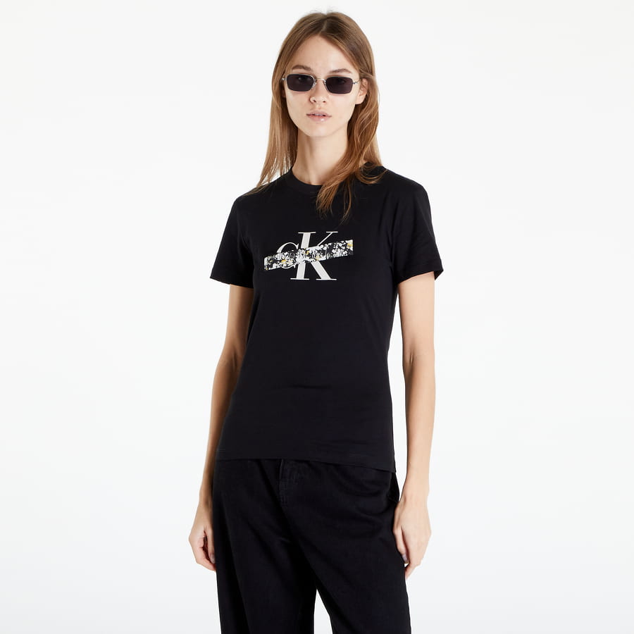 Тениска CALVIN KLEIN Cotton T-Shirt Черно | J20J219807 BEH, 0