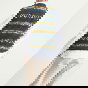 Пуловер BEAMS Plus Fair Isle Knit Vest Тъмно синьо | 3805-0055-103-79, 3