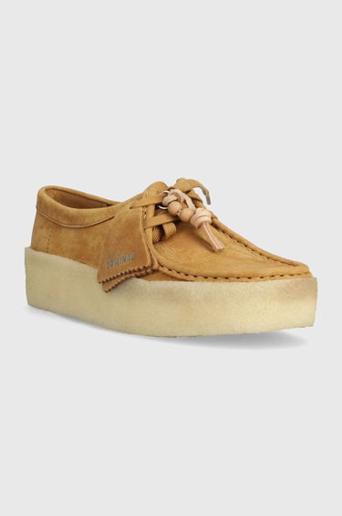 Кецове и обувки Clarks Originals Wallabee Cup Platform Кафяво | 26176566, 1