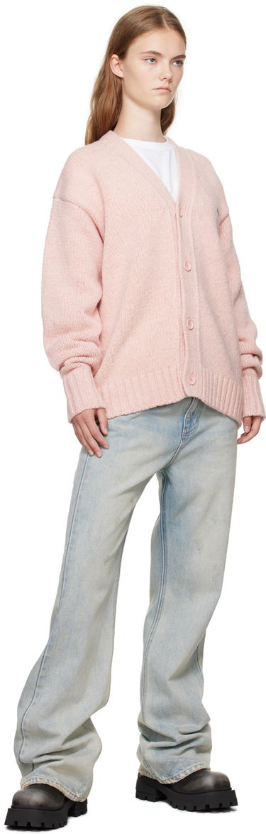 Пуловер We11done Chunky V-Neck Cardigan Розово | WD-KC2-24-627-U-LP, 3