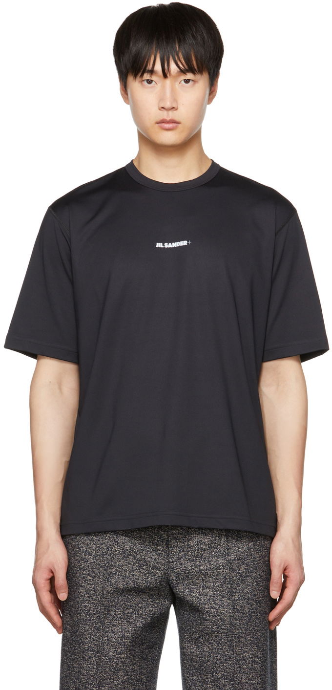 Тениска Jil Sander Bonded Relaxed Fit T-Shirt Черно | J47GC0023_J70031, 0