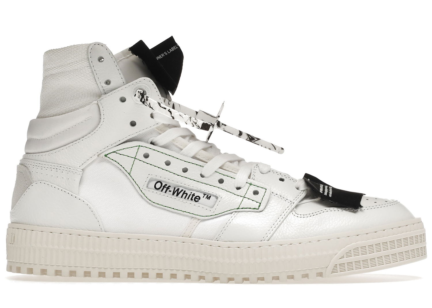 Кецове и обувки Off-White Off Court 3.0 "White Black" Бяло | OMIA065E20LEA0020100, 0
