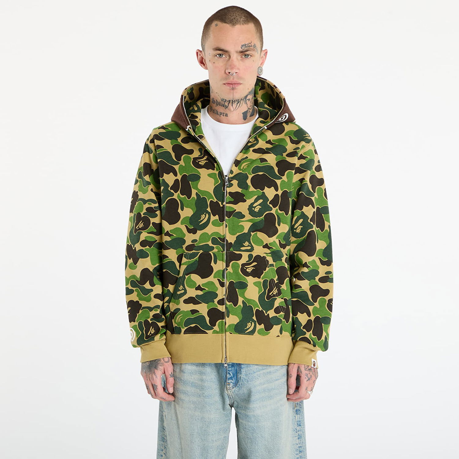 Суитчър BAPE Abc Camo 2Nd Ape Full Zip Hoodie Многоцветен | 001ZPL801006MGRN, 0