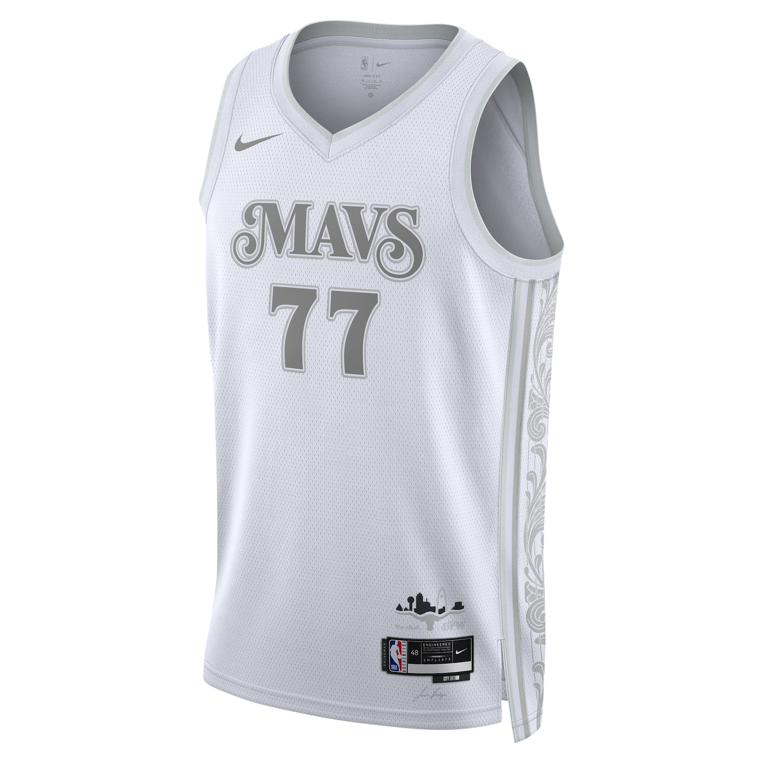 Фланелка Nike Dri-FIT NBA Swingman Luka Dončić Dallas Mavericks City Edition Basketball Jersey Бяло | FQ4339-100, 0