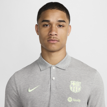 Поло тениска Nike Dri-FIT FC Barcelona The Polo Сиво | FN8286-066, 1