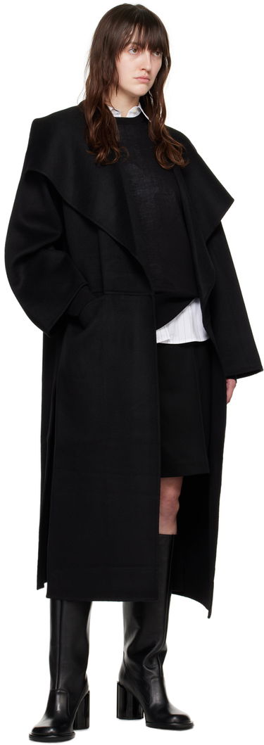 Палта TOTEME Signature Wool Oversized Coat Черно | 211-110-717, 3