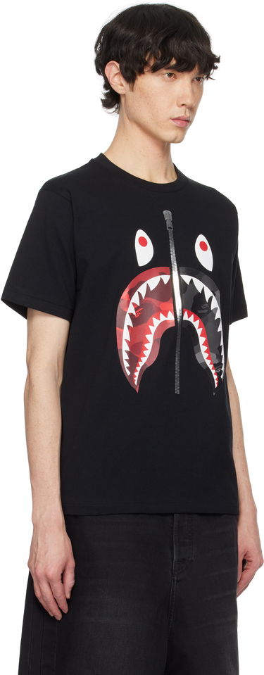 Тениска BAPE Camo Shark Graphic T-Shirt Черно | 001TEK801021M, 4