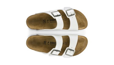 Кецове и обувки Birkenstock Arizona Birko-Flor White Regular Fit Бяло | 0552681, 7