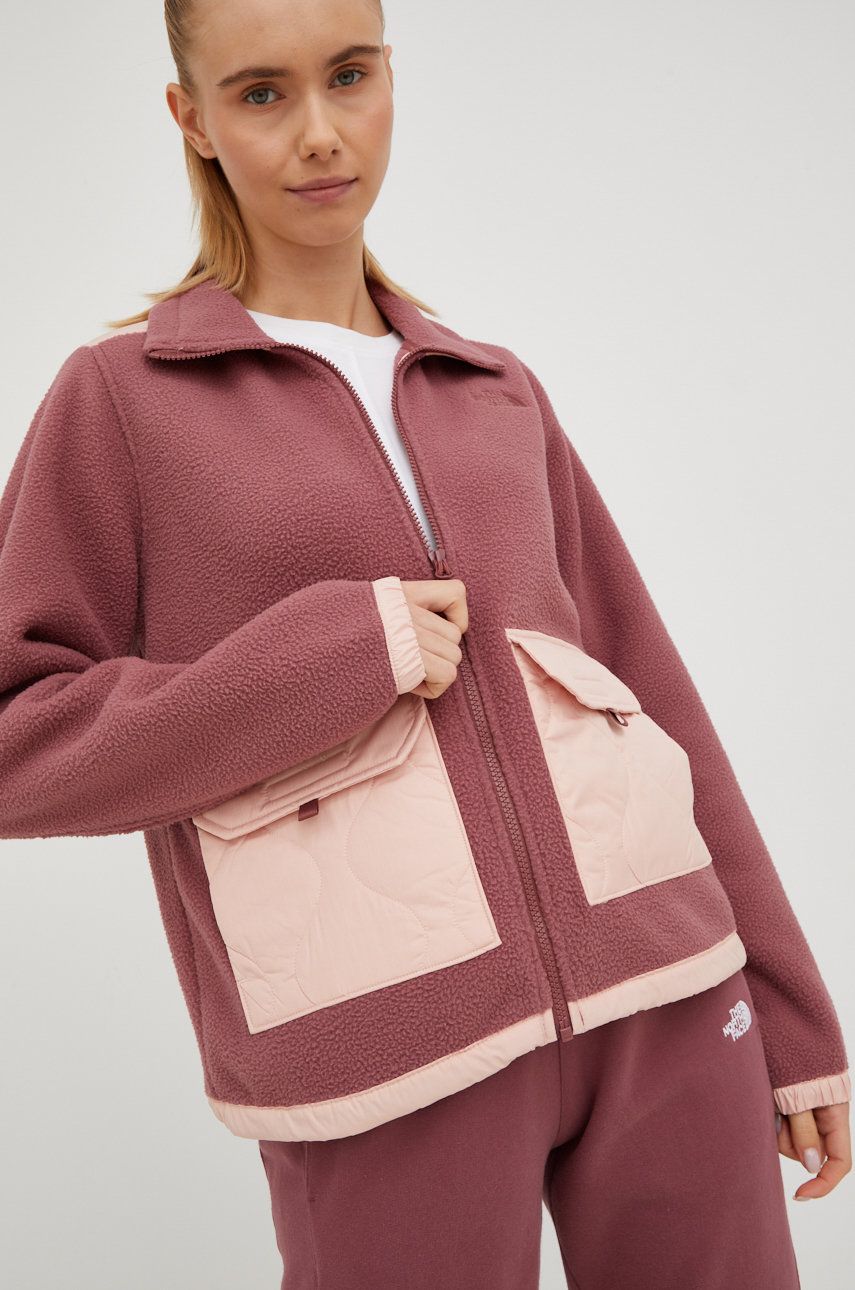 Суитчър The North Face Royal Arch Full-Zip Sweatshirt Бургунди | NF0A7UJY93Z1, 0