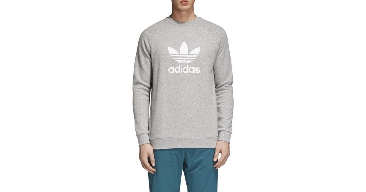 Суитчър adidas Originals Trefoil Crewneck Sweatshirt Сиво | cy4573, 1