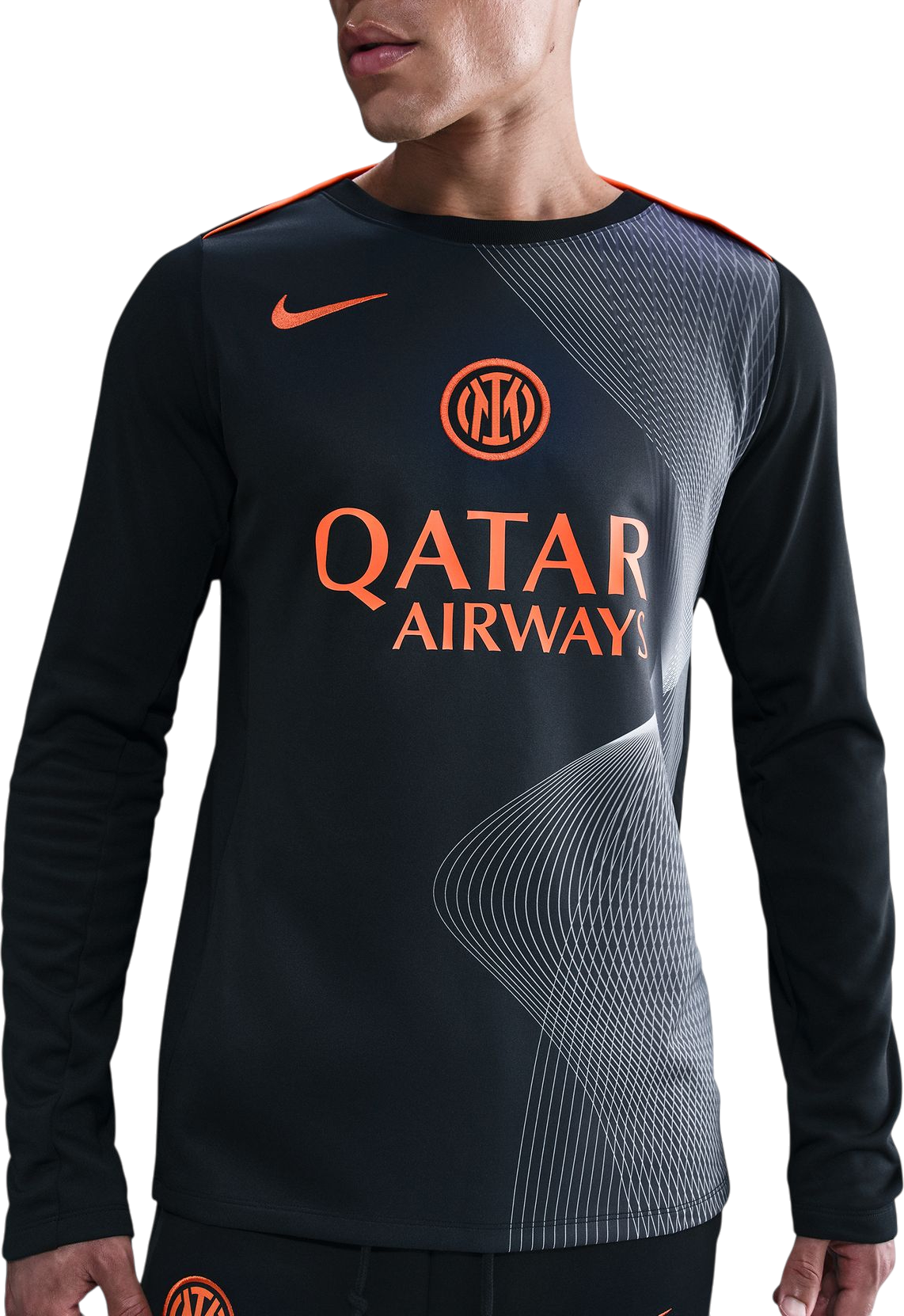 Фланелка Nike Dri-FIT Long-Sleeve Shirt Inter Milan Total 90 Academy Pro Third 2025/26 Черно | hm3743-010, 0