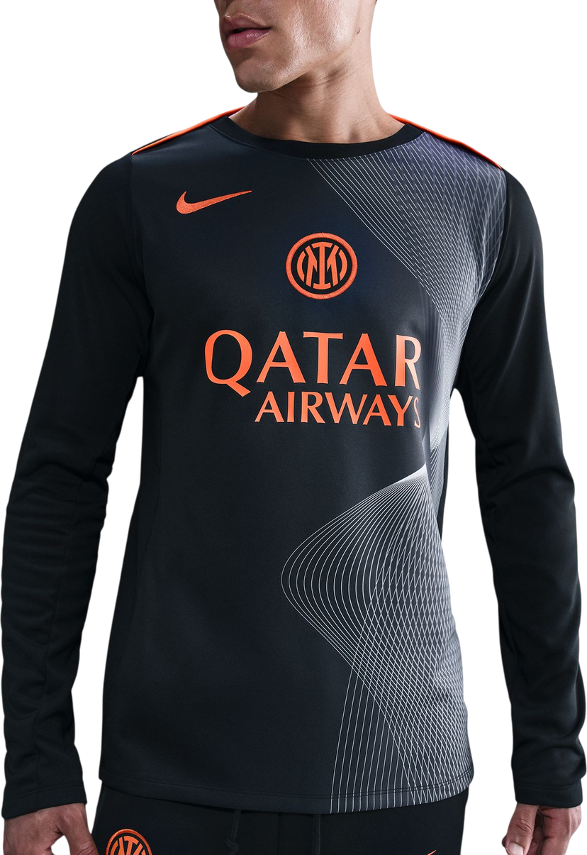 Фланелка Nike Dri-FIT Long-Sleeve Shirt Inter Milan Total 90 Academy Pro Third 2025/26 Черно | hm3743-010