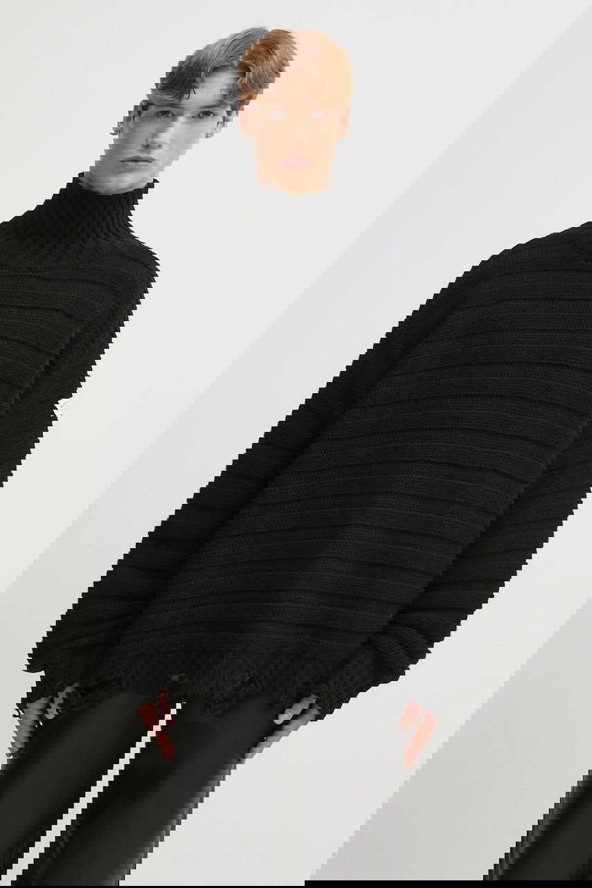 Пуловер Maison Margiela MM6 Maison Margiela Turtleneck Sweater Черно | SH0HA0004.M13040.900, 0