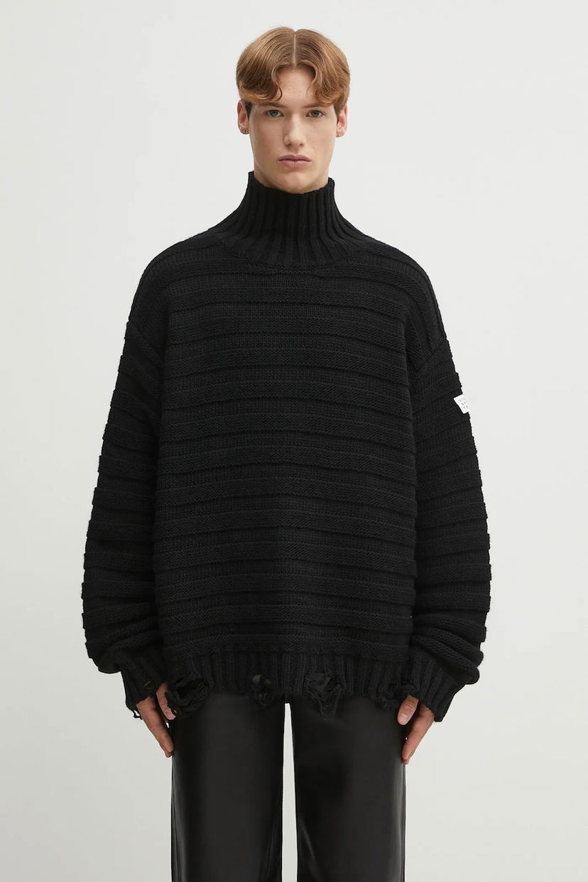 Пуловер Maison Margiela MM6 Maison Margiela Turtleneck Sweater Черно | SH0HA0004.M13040.900