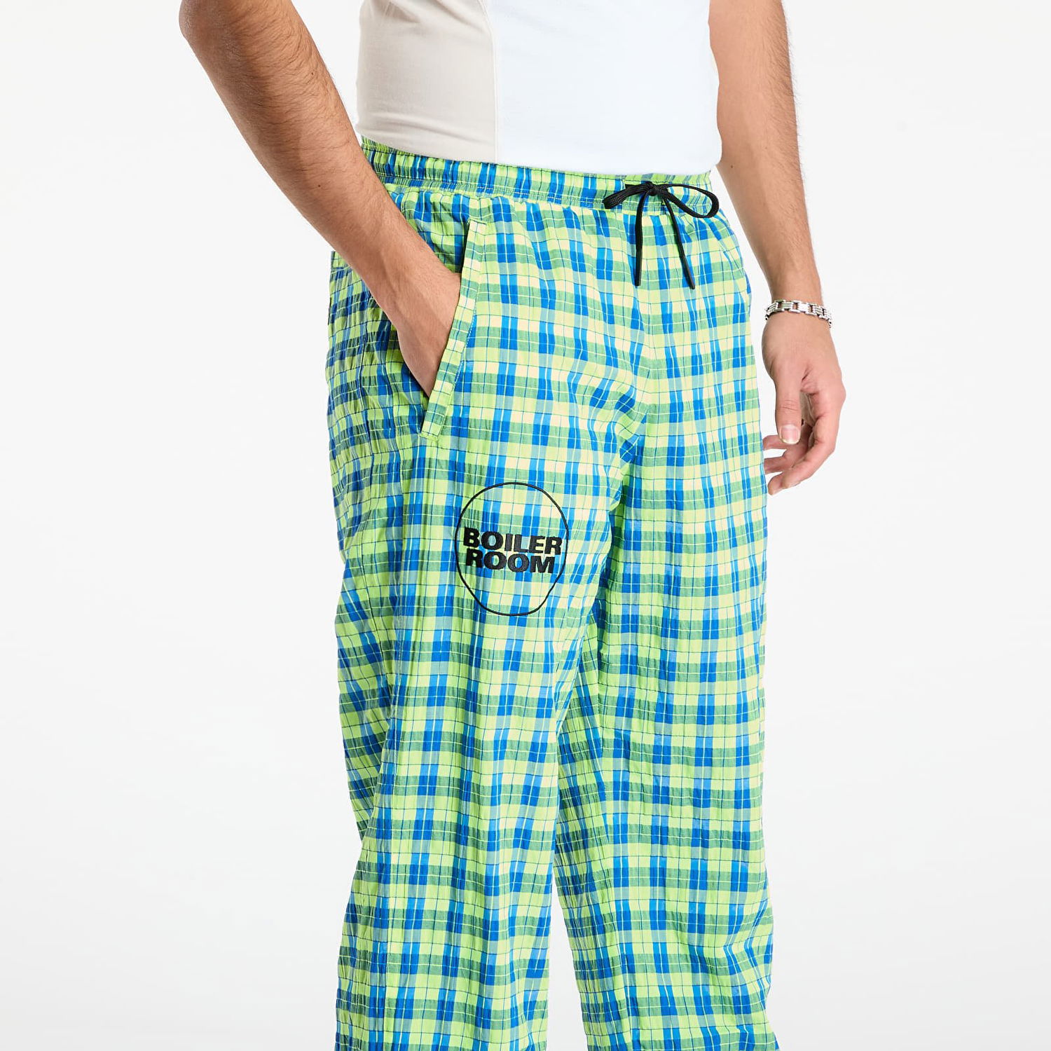 Спортни панталони Pleasures Plaid Practice Track Pants Многоцветен | P25F002-NEON, 1