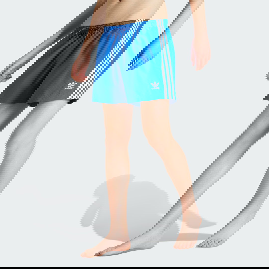 Бански adidas Performance Adicolor 3-Stripes 5-Inch Swim Shorts Синьо | JX2685, 0
