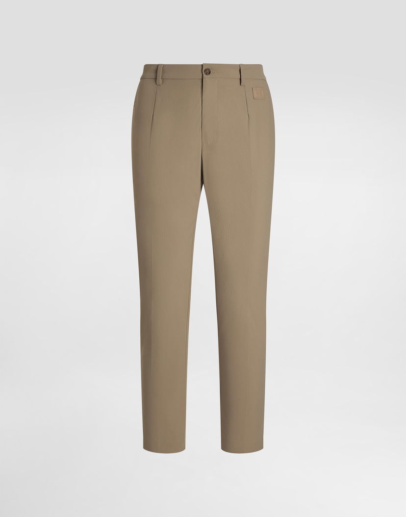 Панталони Dolce & Gabbana Dolce & Gabbana Nylon Canvas Trousers Бежово | GW13ETFUUDDM2827