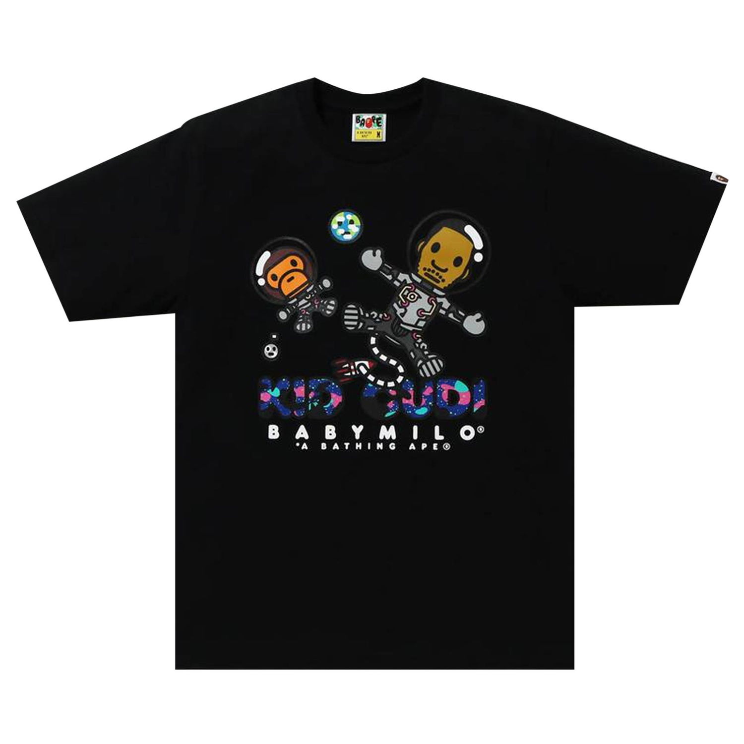 Тениска BAPE x Kid Cudi Baby Milo Moon Man Tee Черно | 2G73 110 901 BLACK, 1
