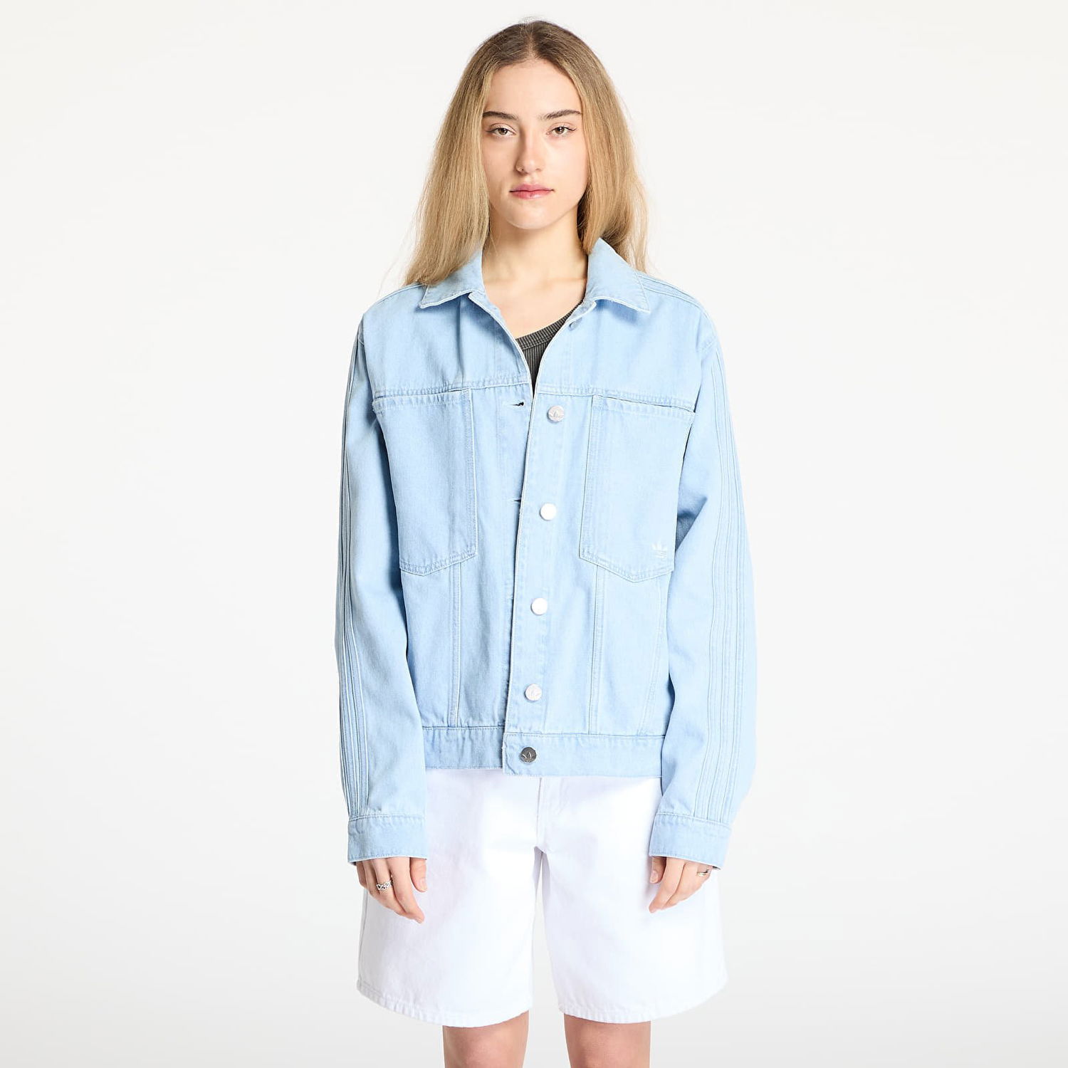 Яке adidas Originals Premium Essentials Denim Jacket Синьо | JD4753, 0