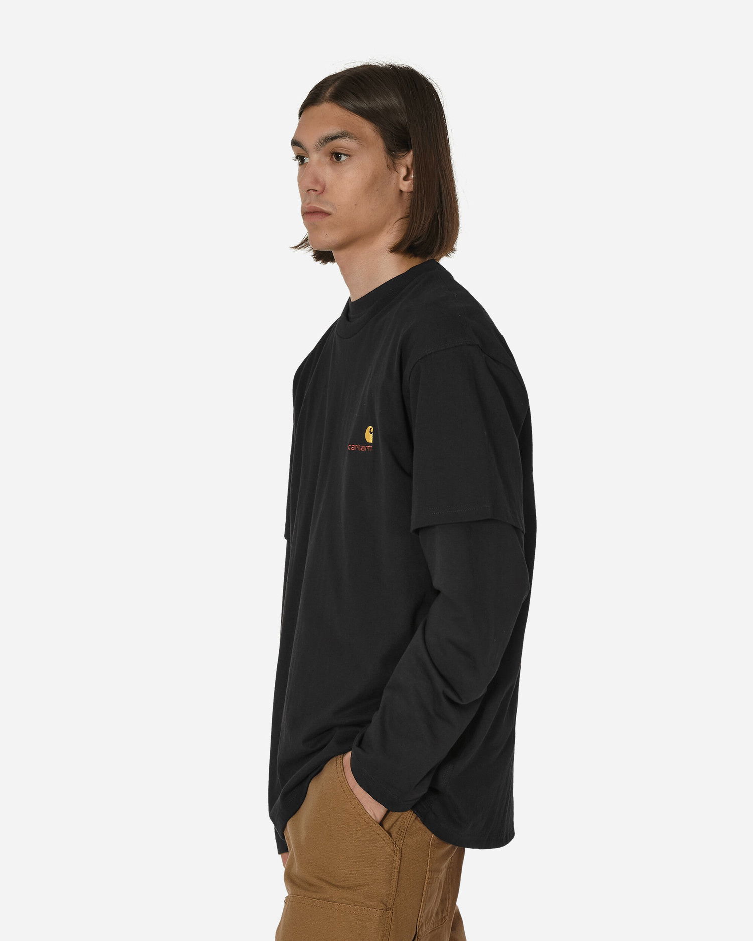 Тениска Carhartt WIP American Script T-Shirt Черно | I029956_89_XX, 1