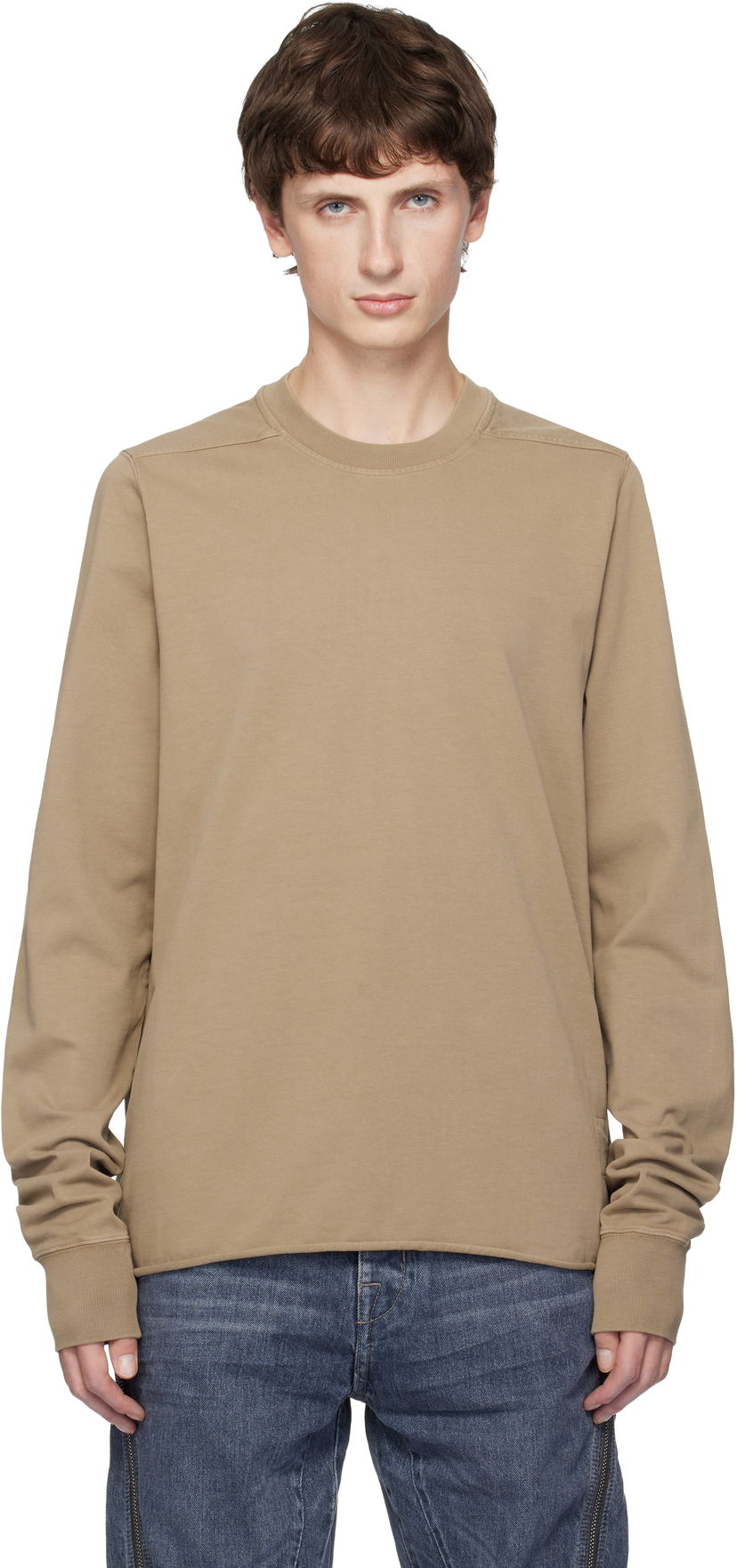 Суитчър Rick Owens DRKSHDW Concordians Crewneck Sweatshirt Бежово | DU02E7279 RIGP