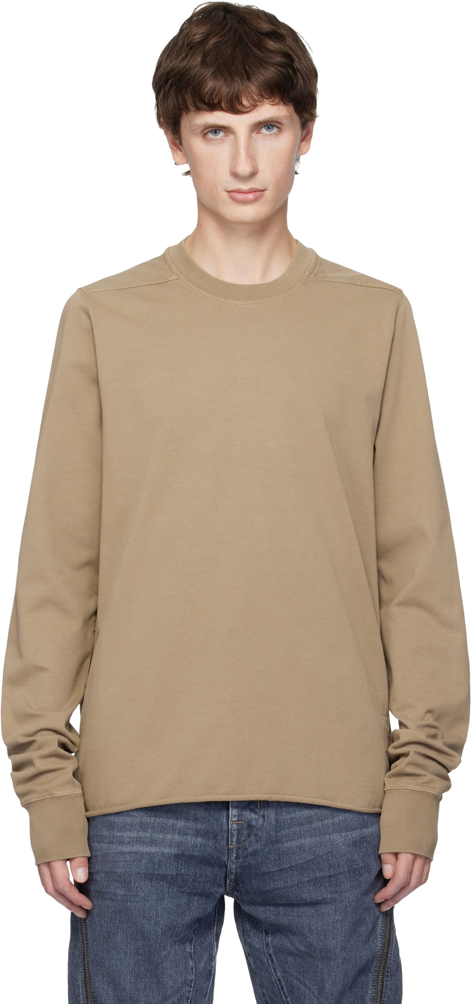 Суитчър Rick Owens DRKSHDW Concordians Crewneck Sweatshirt Бежово | DU02E7279 RIGP, 0