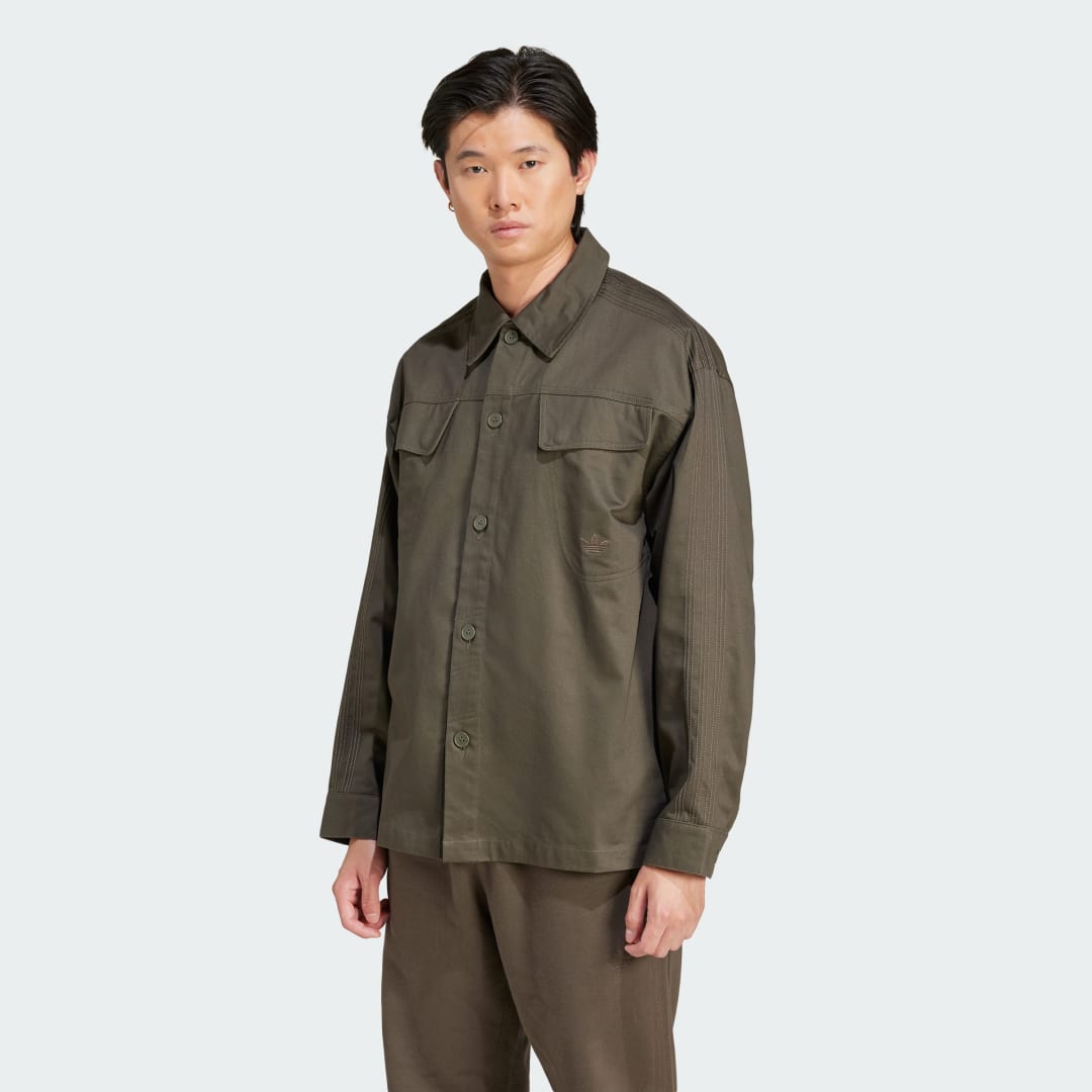 Риза adidas Performance Essentials Workwear Overshirt Зелено | JD3343, 0