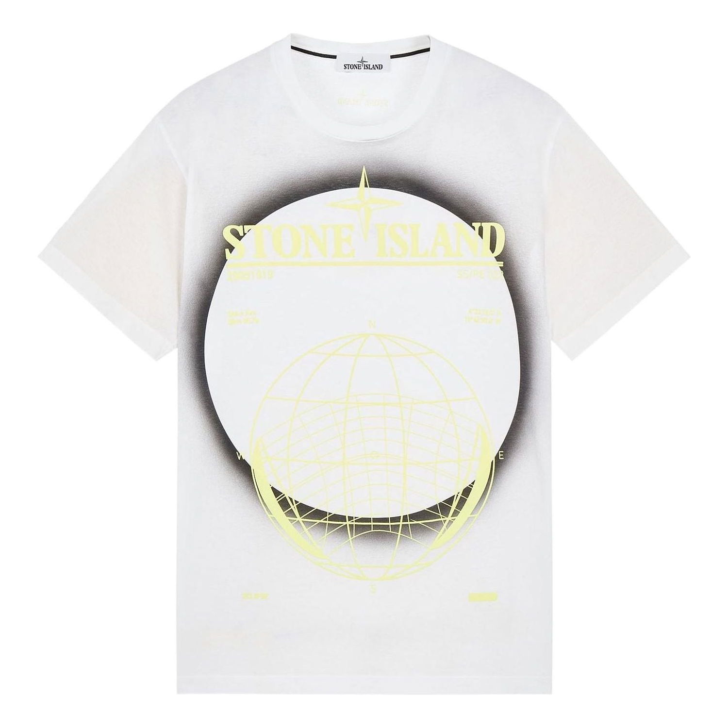 Тениска Stone Island Globe Graphic T-Shirt Бяло | 76152NS96-V0001, 0