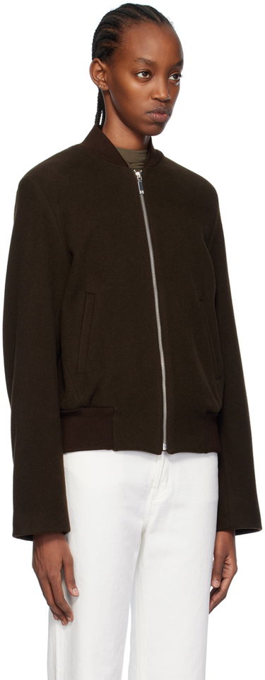 Яке бомбър TOTEME Sartorial Bomber Jacket Кафяво | 241-WRO1042-FB0039, 1