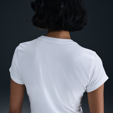 Тениска Nike Sportswear Chill Knit Cropped T-Shirt Бяло | HF9538-101, 3