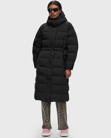 Пухо яке GANNI Tech Seersucker Puffer Coat With Hood Черно | F9688-099, 1