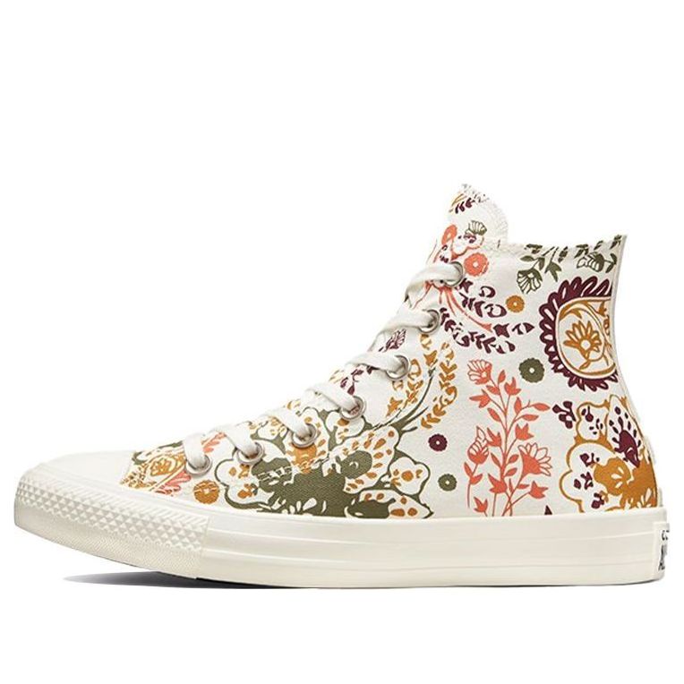 Кецове и обувки Converse Chuck Taylor All Star High 'Fall Florals' Бяло | 572543C