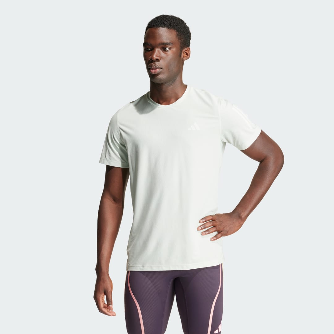 Тениска adidas Performance Own the Run T-Shirt Бяло | IN1504, 1