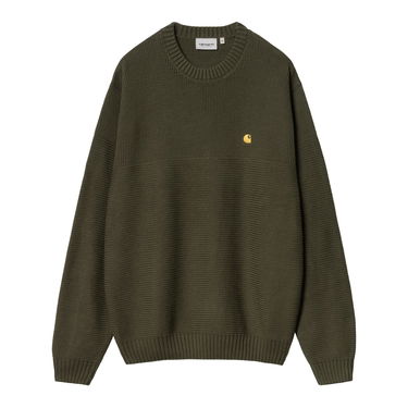 Пуловер Carhartt WIP Green Relaxed Fit Crewneck Knit Sweater Зелено | I033884_9, 3