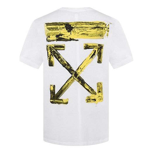 Тениска Off-White Off-White Arrow Print Oversized T-Shirt Бяло | OMAA038F191850100160, 0