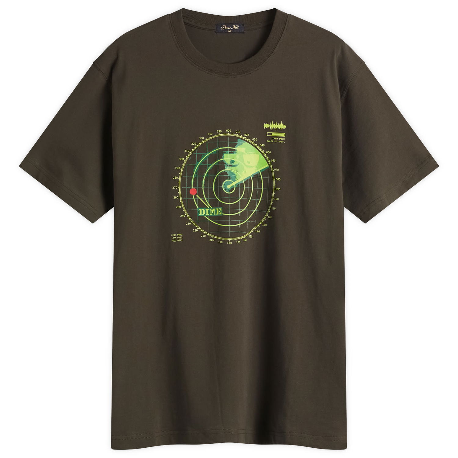 Тениска Dime Dime Radar Graphic Tee Зелено | DIMESP2557BLK, 1