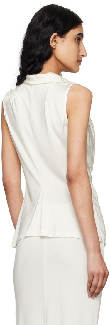 Потник Helmut Lang Helmut Lang Cowl Neck Tank Бяло | O05HW501, 2