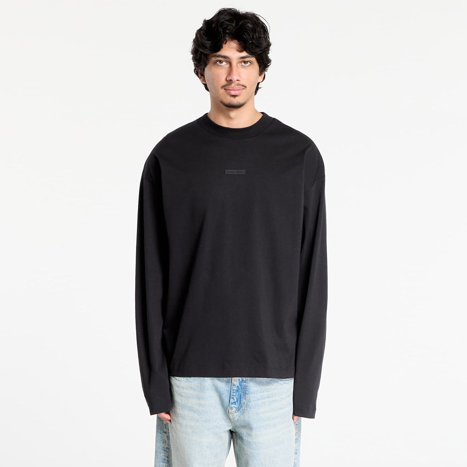 Тениска Fear of God Fear of God Essentials Classic Long Sleeve T-Shirt Черно | 125SP254200F-861, 0