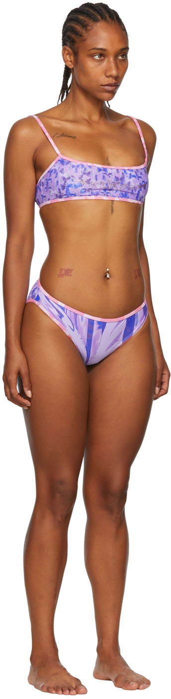 Бански Collina Strada Collina Strada Exclusive Recycled Nylon Bikini Лилаво | XX2120, 1